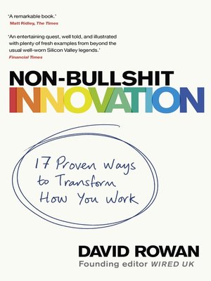 cover image of Non-Bullshit Innovation